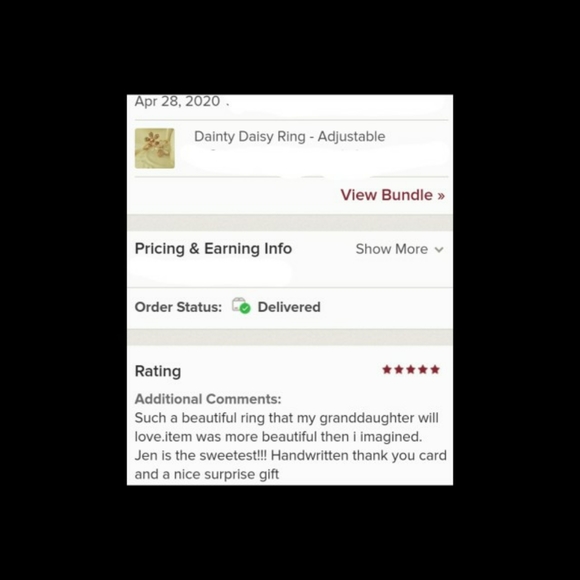 Dainty Daisy Ring  - Adjustable - ⭐⭐⭐⭐⭐ - Picture 11 of 12